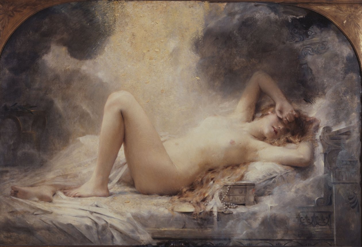 Złoty deszcz, 1907 (olej) autorstwa Leon Francois Comerre