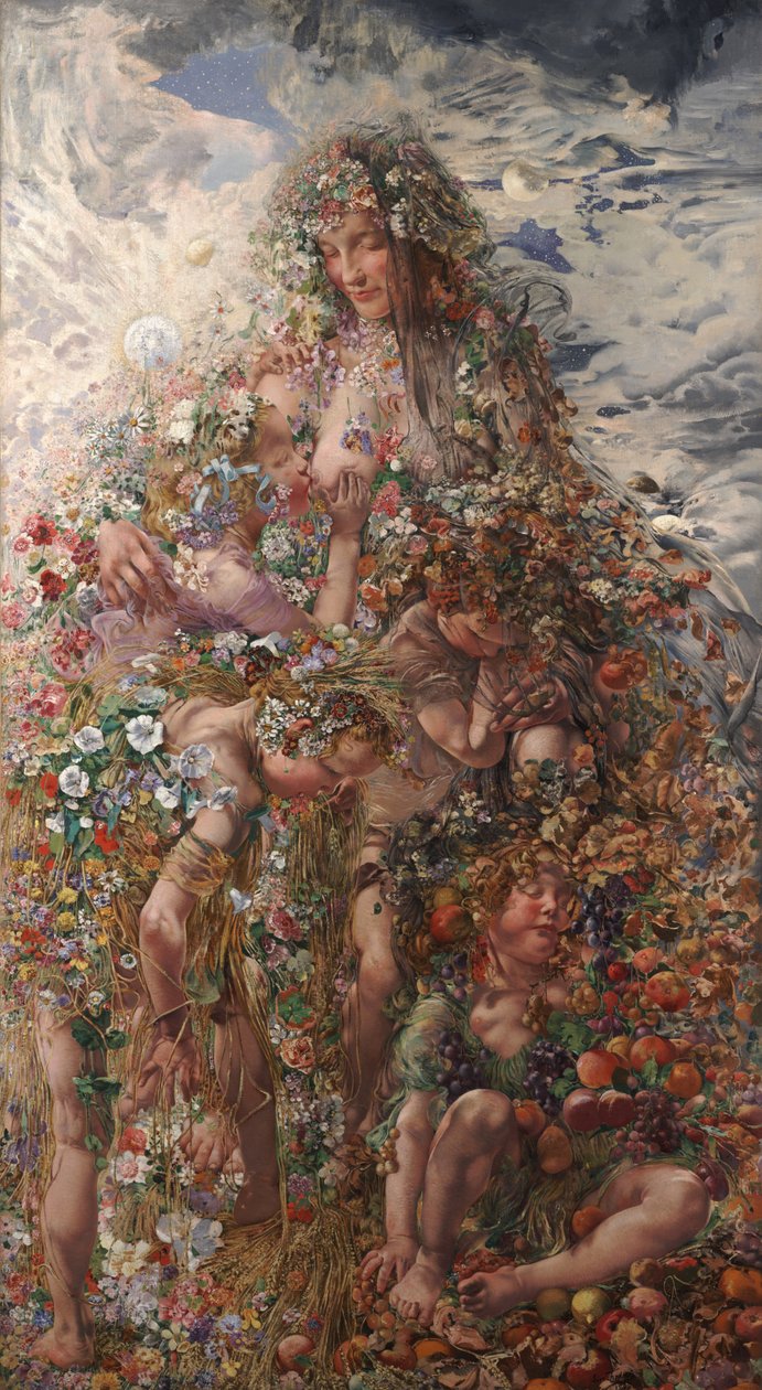 Natura lub obfitość autorstwa Leon Henri Marie Frederic