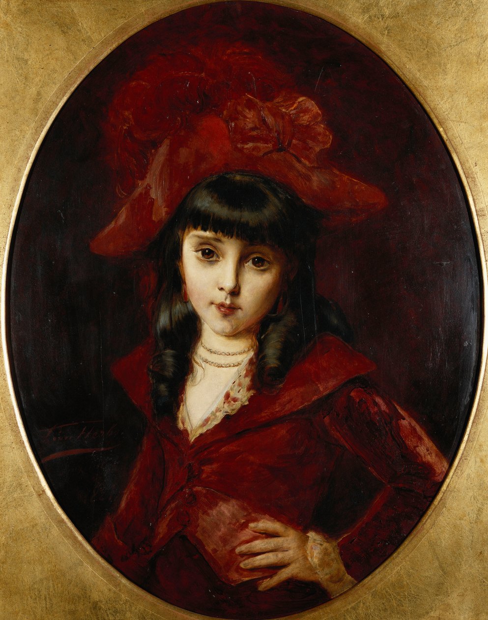 Czerwona Sukienka, 1881 autorstwa Leon Herbo