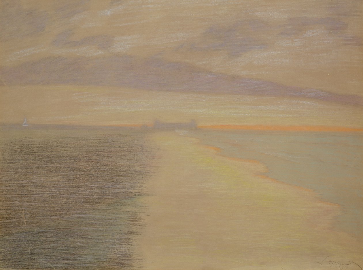 Morski zmierzch w Ostendzie autorstwa Leon Spilliaert