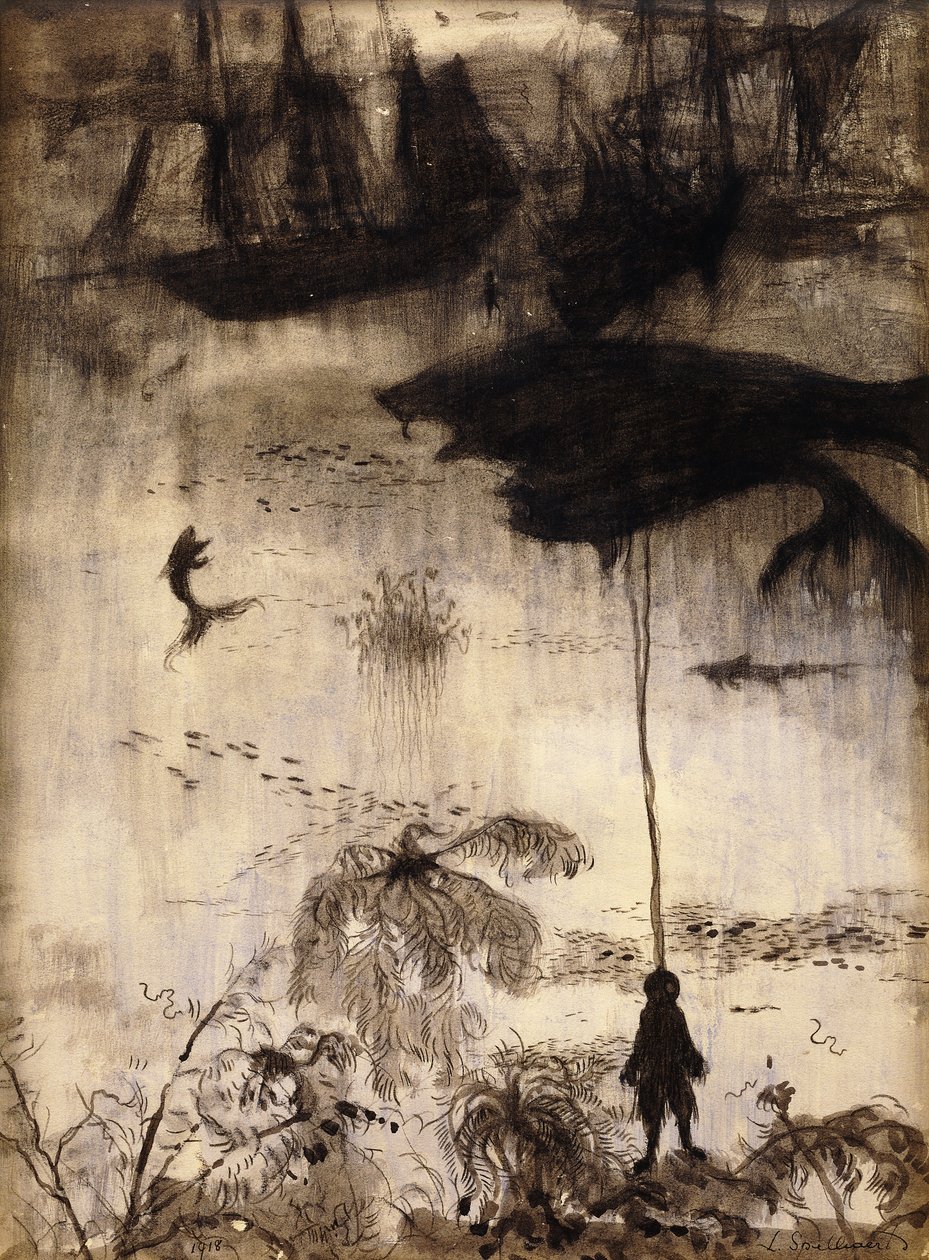 wieloryby; Les Baleines - Wieloryby autorstwa Leon Spilliaert