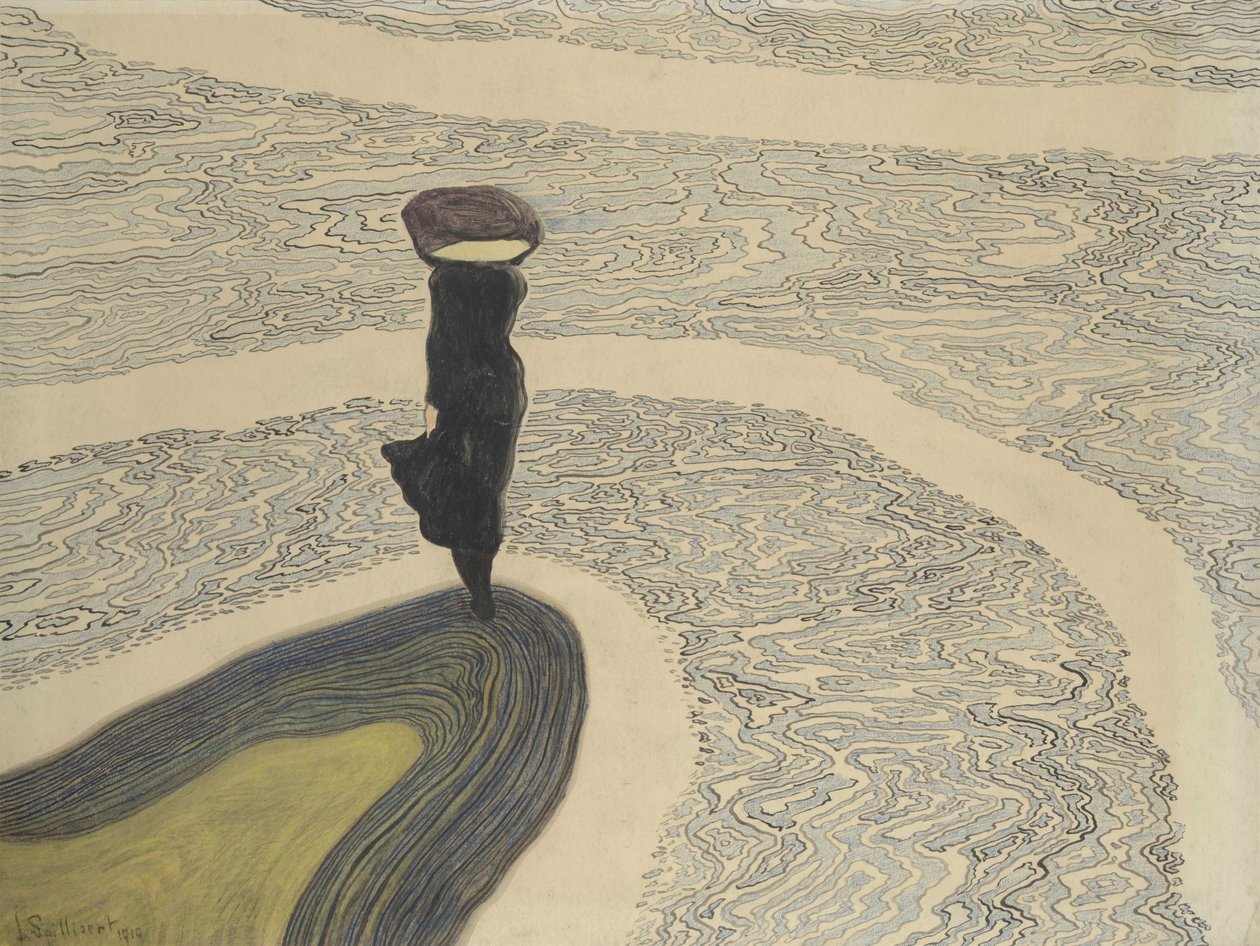 Kobieta na brzegu, 1910. autorstwa Leon Spilliaert