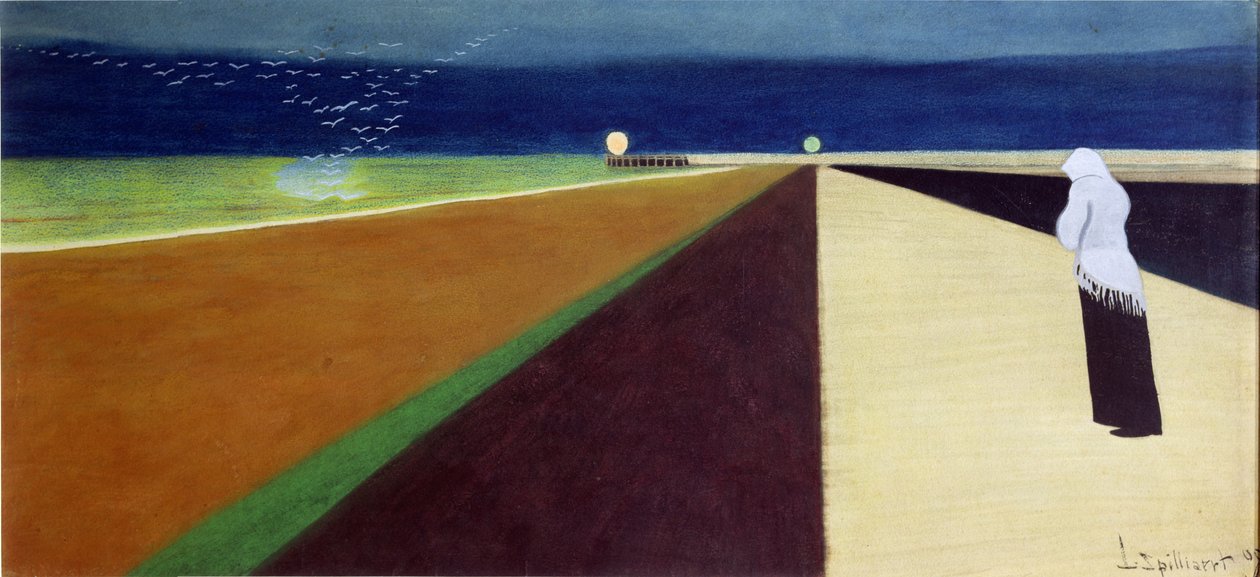 Kobieta na molo autorstwa Leon Spilliaert