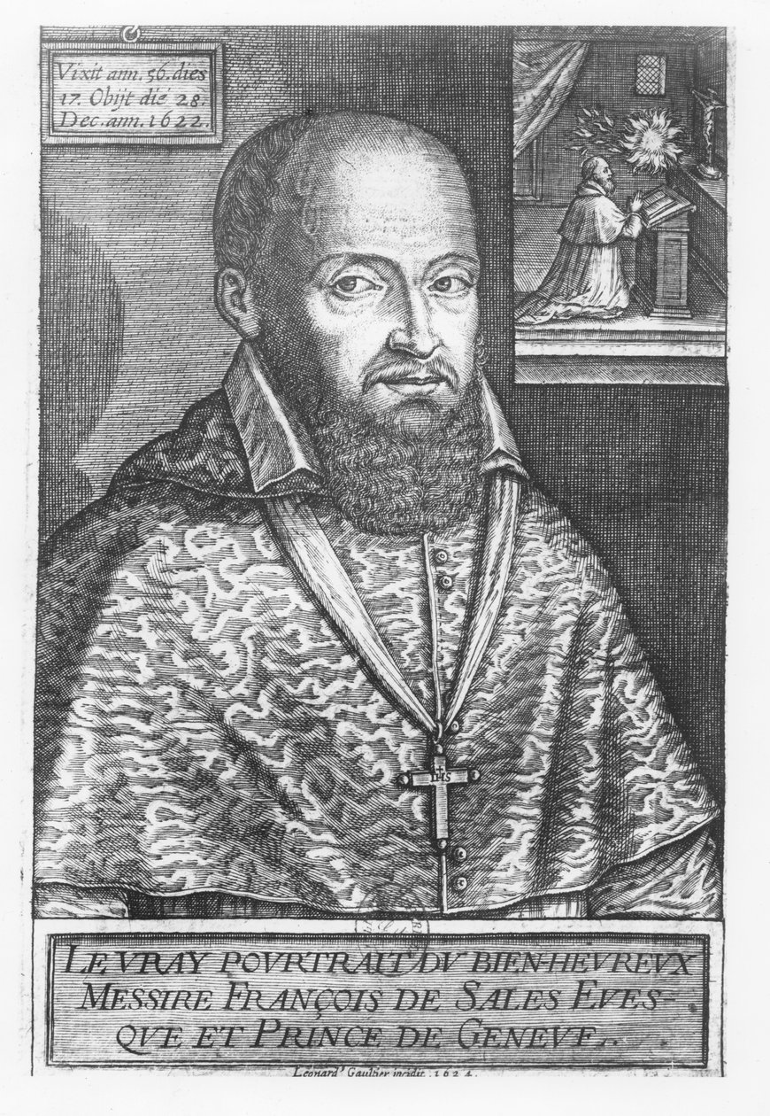 Franciszek Salezy autorstwa Leonard Gaultier