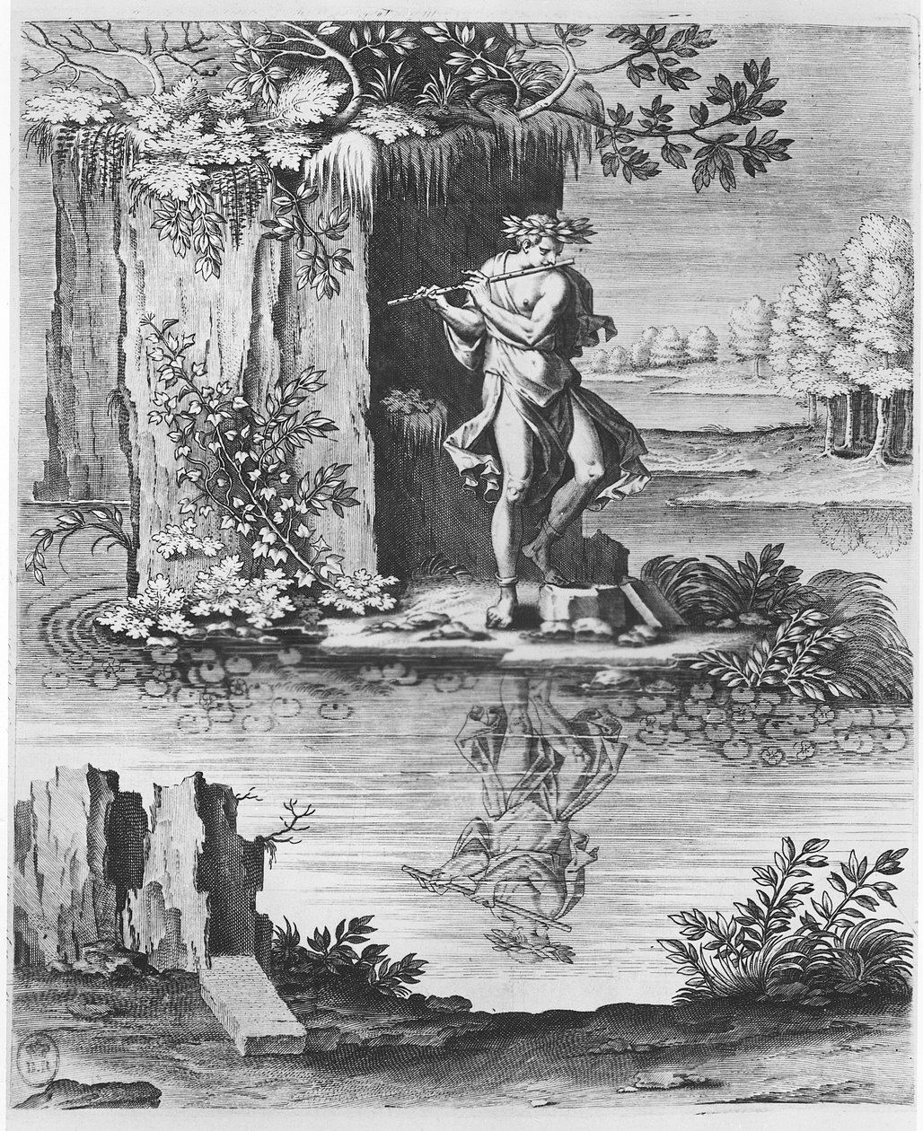Olimp", tablica z "Les Images ou Tableaux de Platte Peinture des Deux Philostrates Sophistes Grecs", autor Blaise de Vigenère, 1615 r. autorstwa Leonard Gaultier