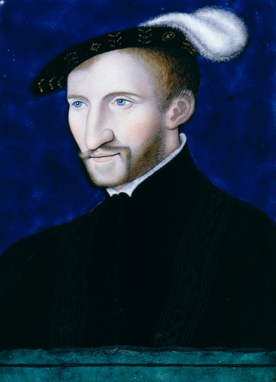 Henri d”Albret, król Nawarry, 1556 autorstwa Leonard Limosin