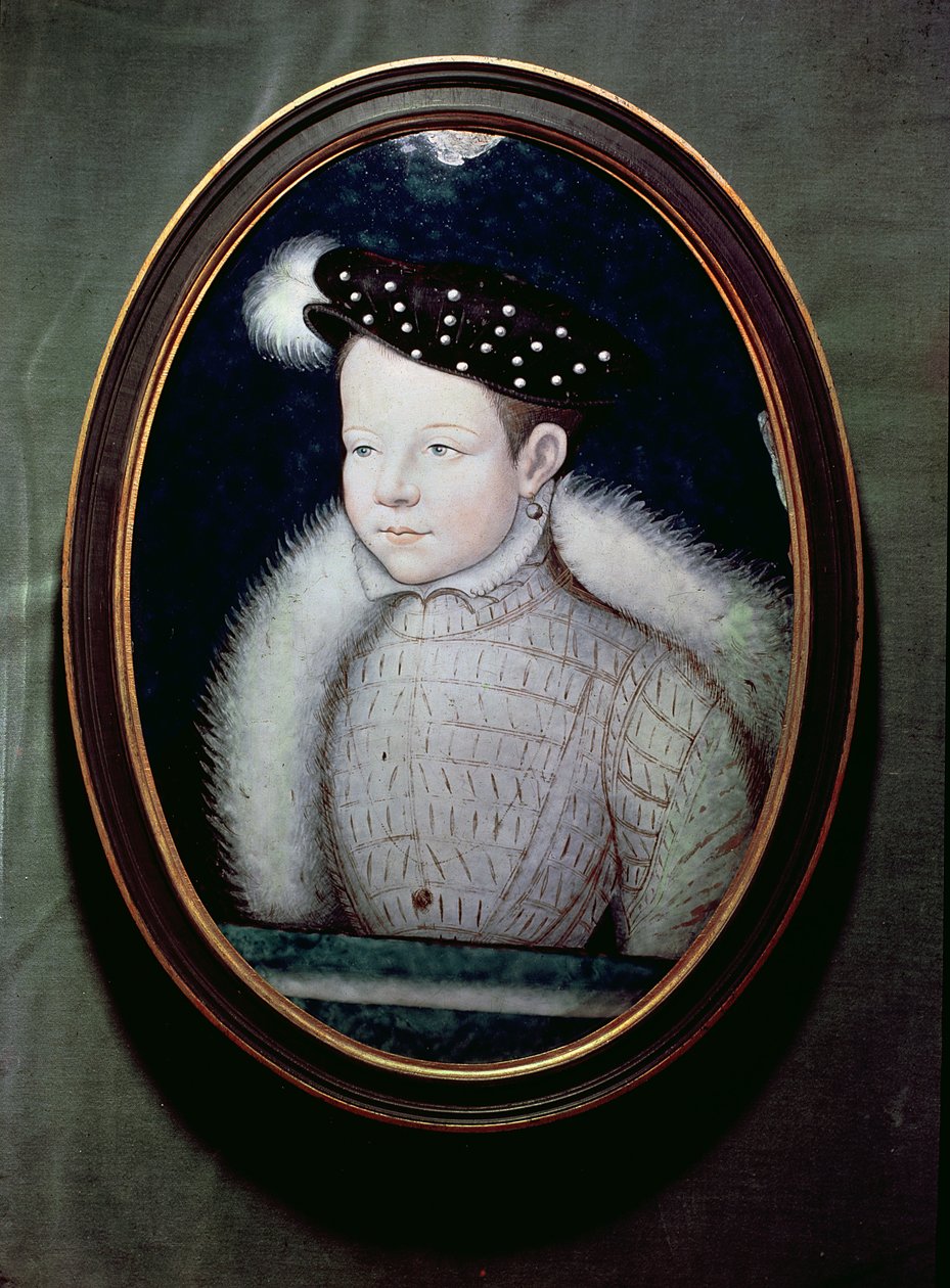 Portret Franciszka II (1544-60) jako delfina Francji, ok. 1560 (olej na emalii) autorstwa Leonard Limosin