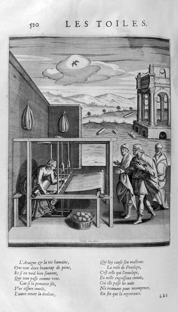 Płótno Minerwy, ok. 1615 (rycina) autorstwa Leonard Gaultier