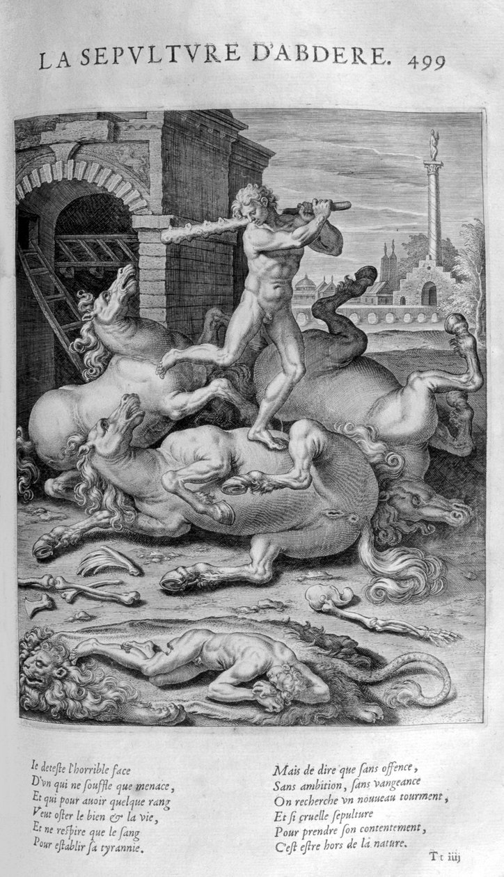 Pogrzeb Abdere, 1615 autorstwa Leonard Gaultier