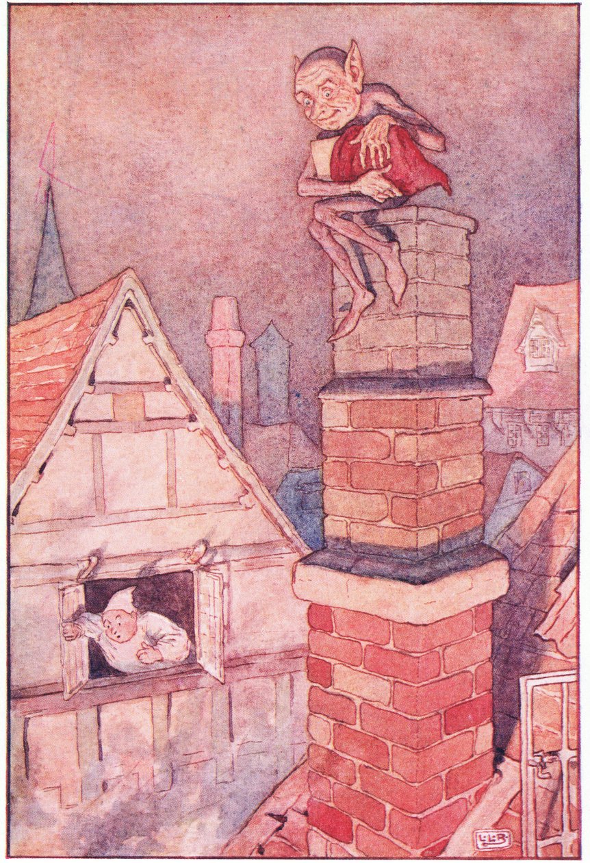 Goblin i sklep spożywczy, lata 20. autorstwa Leonard Leslie Brooke