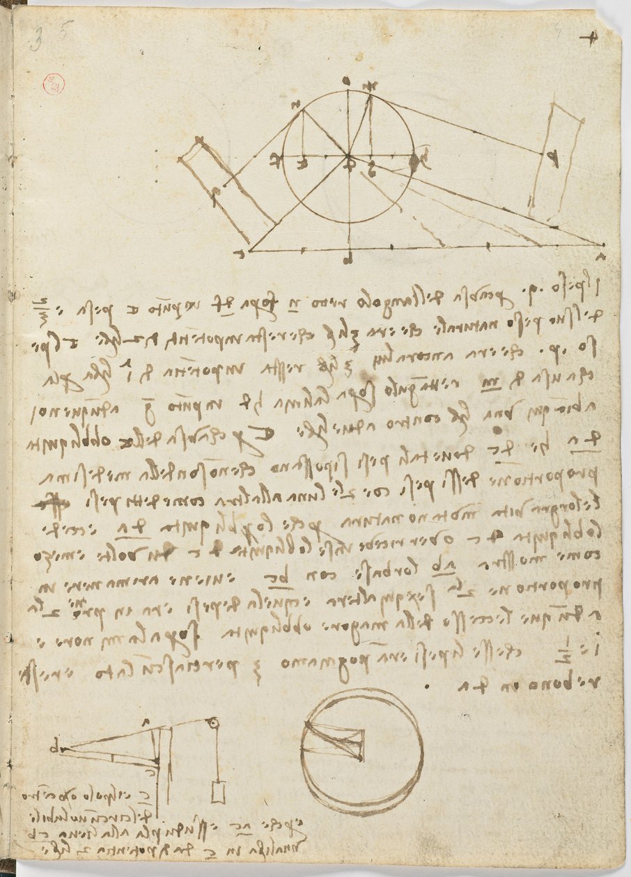 د الوتونکو الوتنې کوډ، ج. 1505-06، د کاغذ نسخه، cc. 18، پاڼه 4 rectopoli autorstwa Leonardo da Vinci