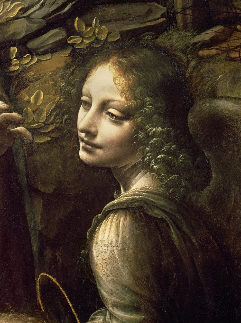 Jana adorującego Dzieciątko Chrystus w asyście Anioła), ok. 1508 r. autorstwa Leonardo da Vinci