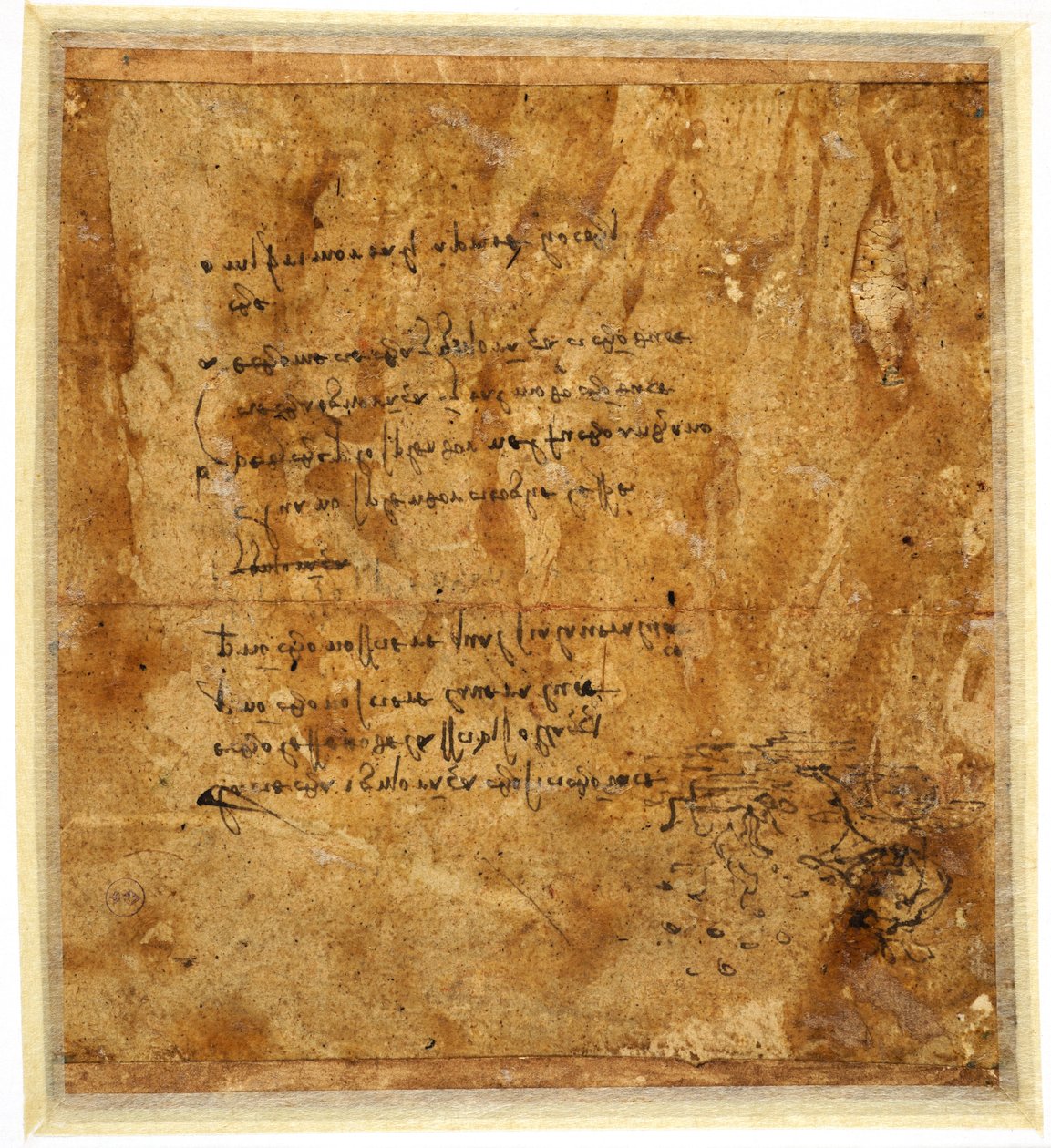 په اور کې ارقام، ج. 1483-1485 (په کاغذ باندې قلم او نسواري رنګ) پولی autorstwa Leonardo da Vinci