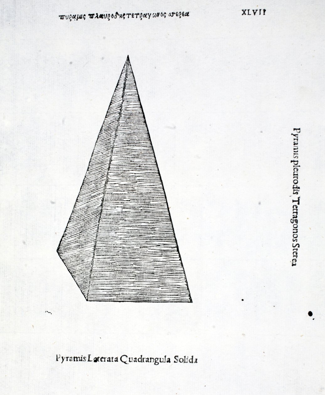 Pyramis laterata quadrangula solida, ilustracja z 