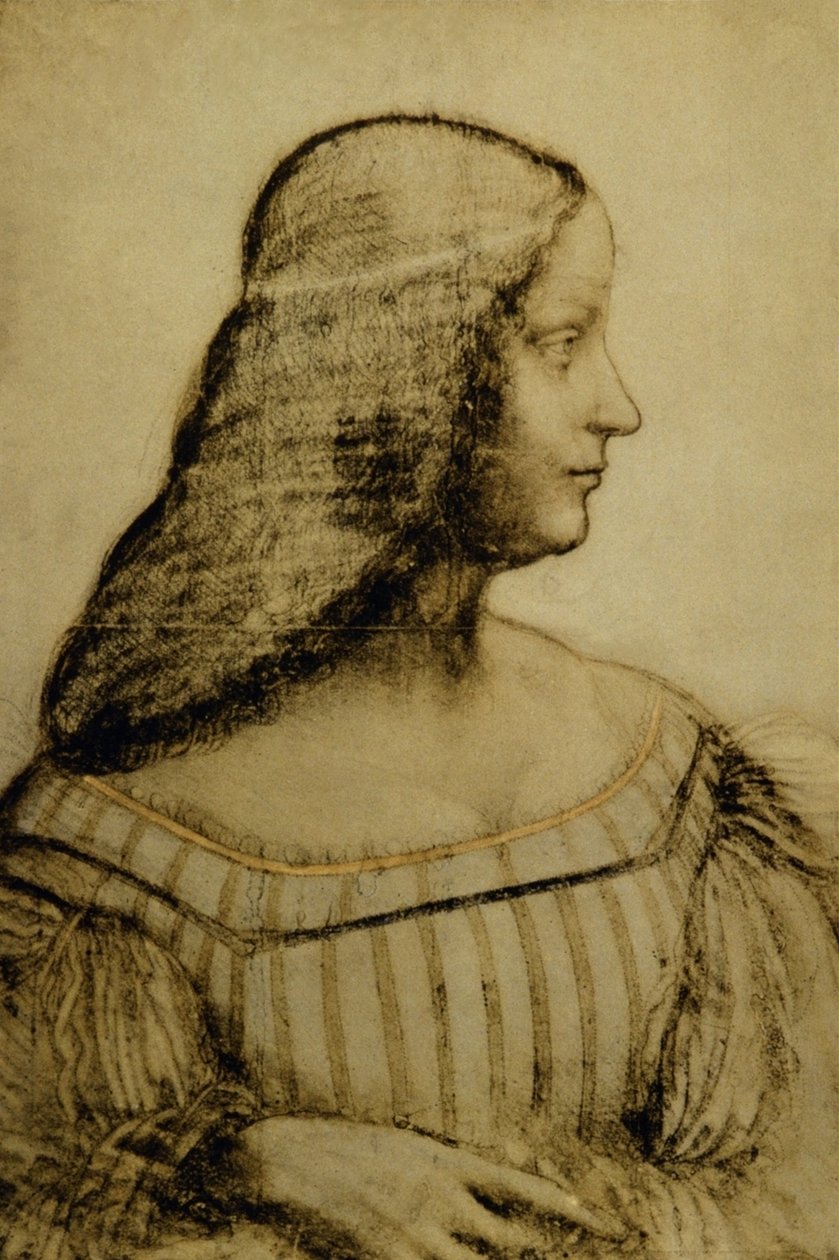 Portret Izabeli dEste autorstwa Leonardo da Vinci