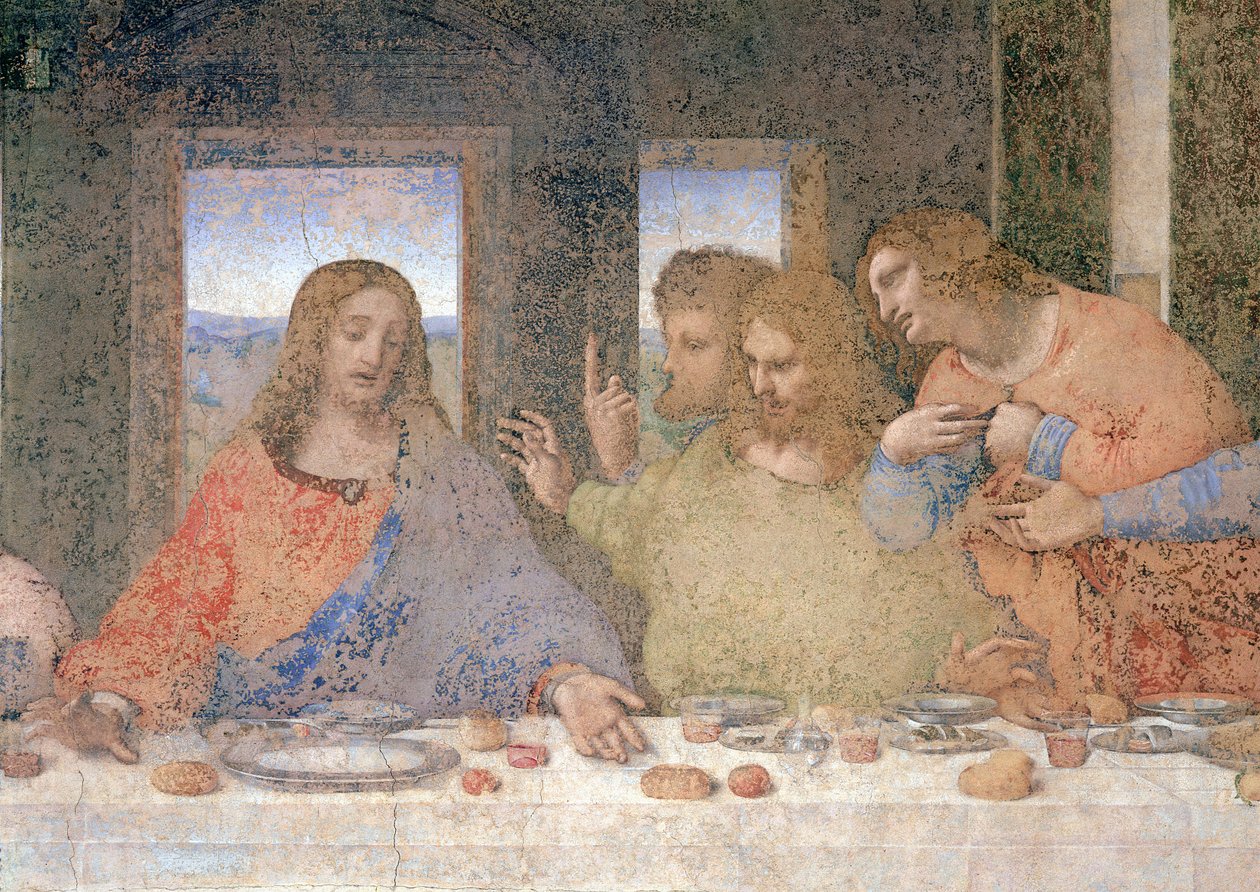 وروستی ډوډۍ، 1495-97 (د بیارغونې وروسته) پولی autorstwa Leonardo da Vinci