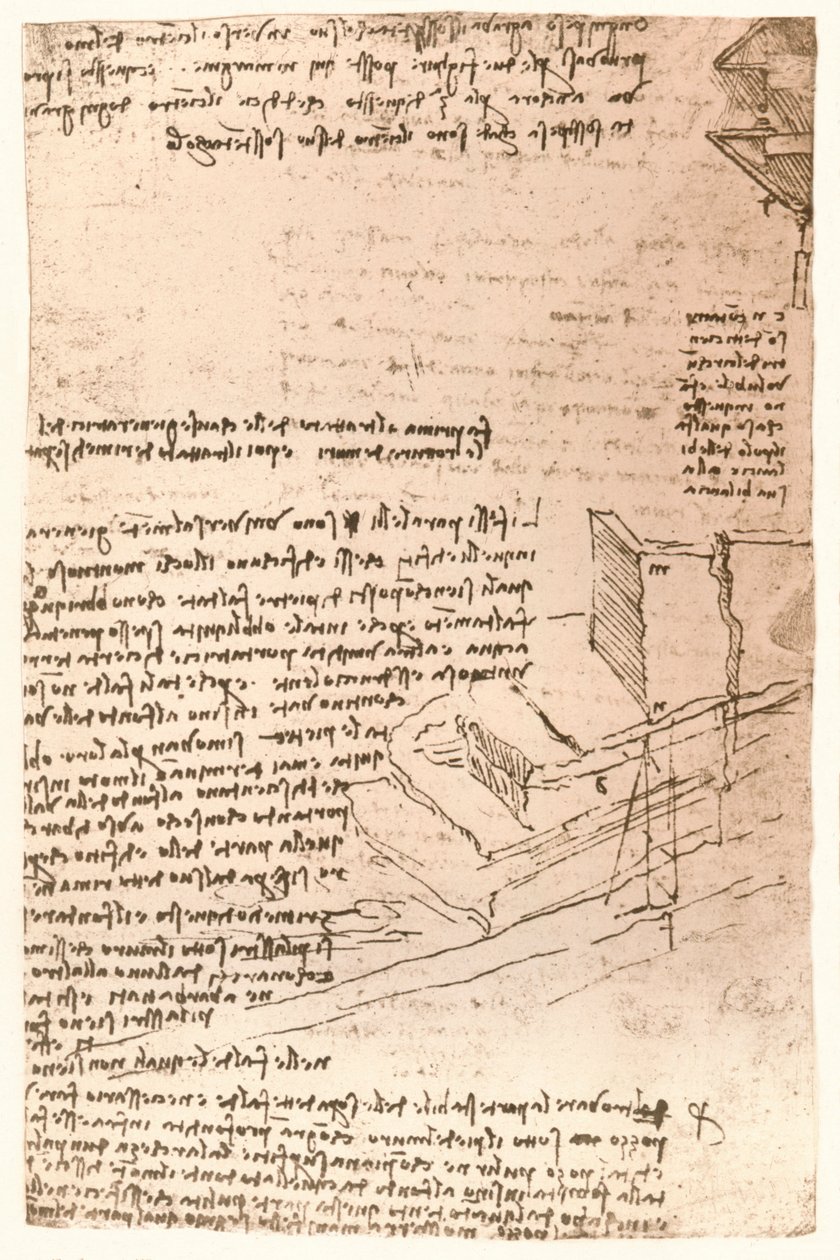 Rysunek architektoniczny, c1472-c1519 1883 autorstwa Leonardo da Vinci