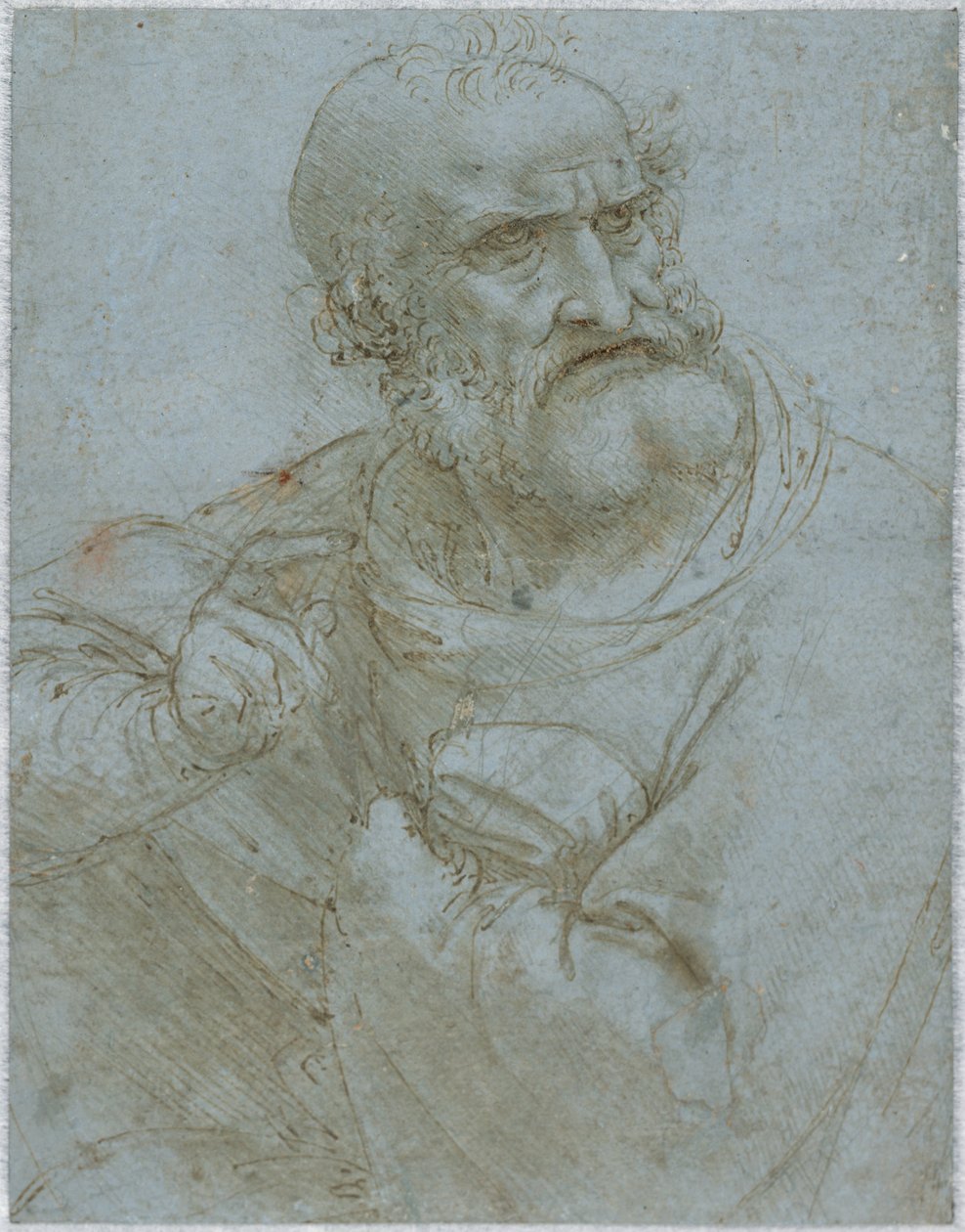 Półdługa figura apostoła autorstwa Leonardo da Vinci