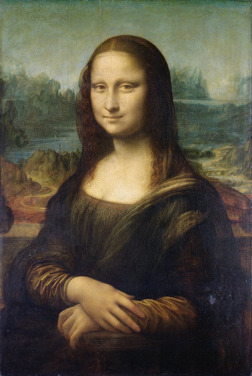 Mona Lisa, ok.1503-6 (olej na panelu) autorstwa Leonardo da Vinci