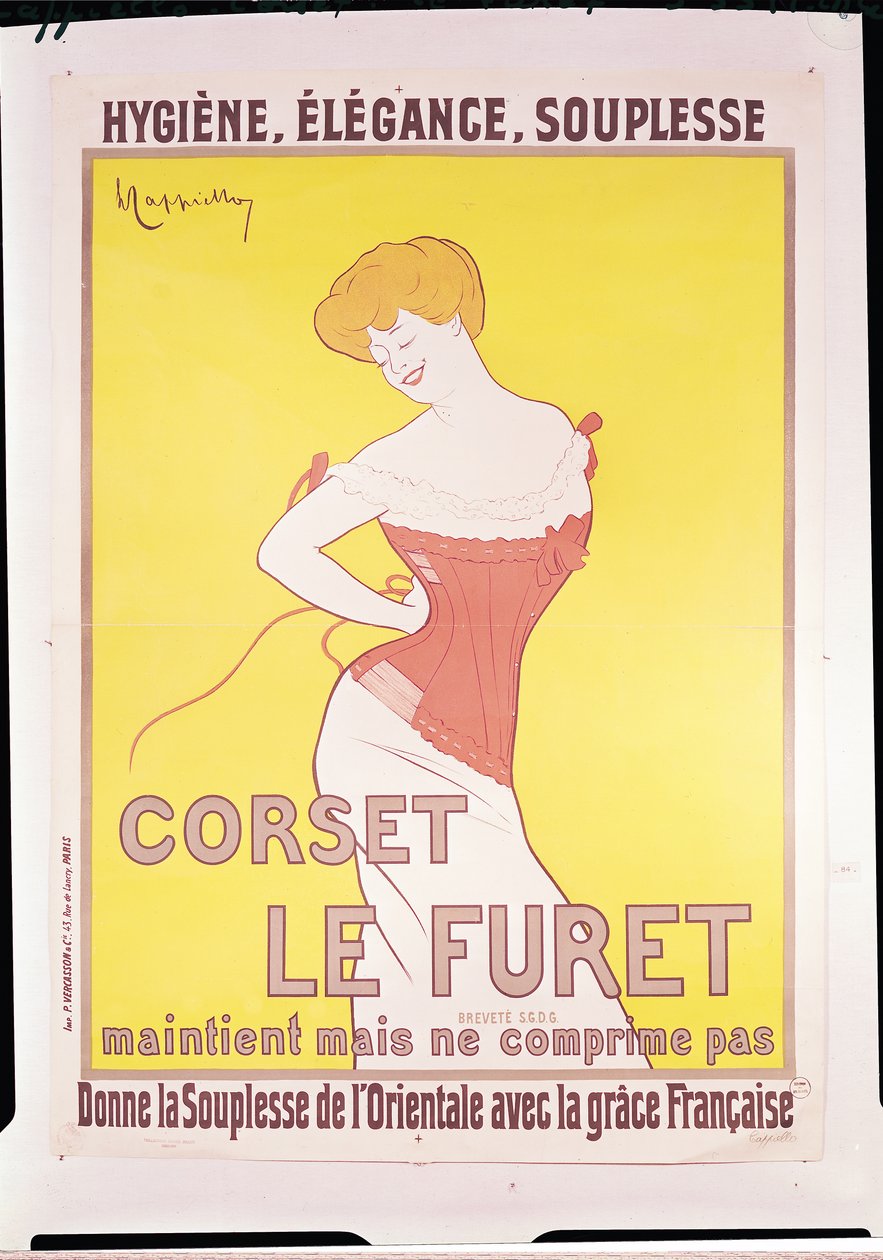 Reklama gorsetów „Le Furet” autorstwa Leonetto Cappiello