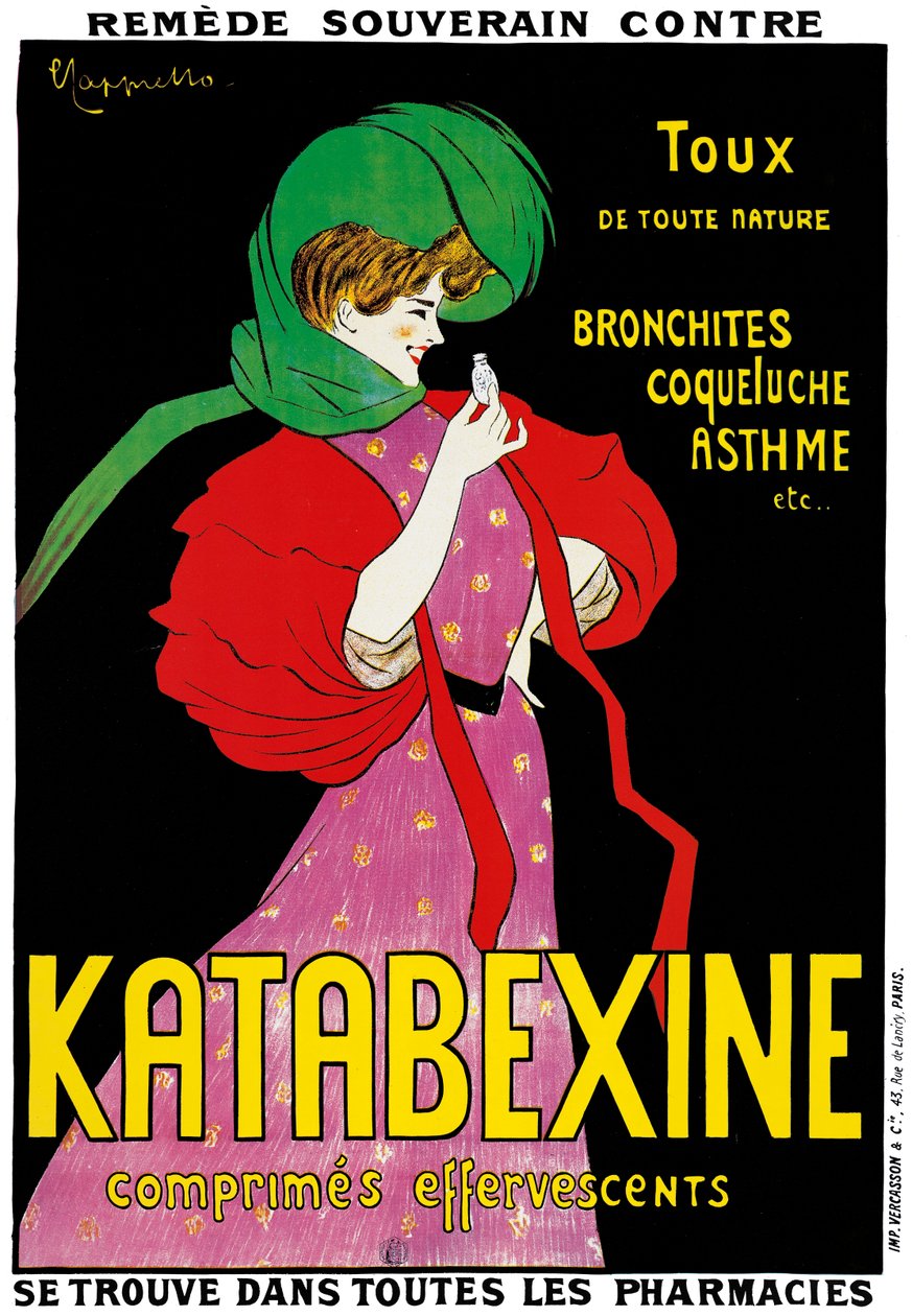 Plakat reklamujący leki "Katabexine", 1898 r. autorstwa Leonetto Cappiello