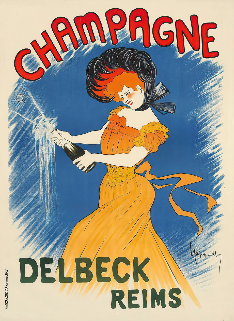 Szampan Delbeck , ok. 1930 r. 1902. autorstwa Leonetto Cappiello