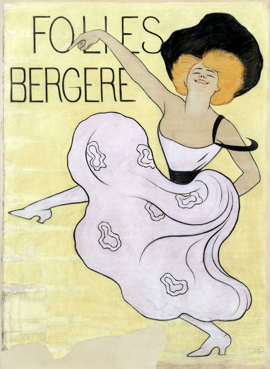 Folies Bergères, 1900 autorstwa Leonetto Cappiello