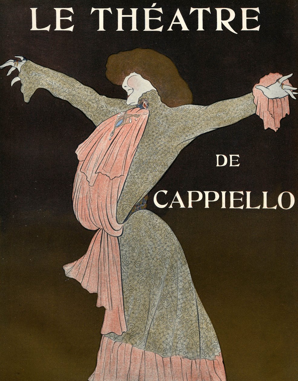 Okładka magazynu „Le Theatre”. autorstwa Leonetto Cappiello