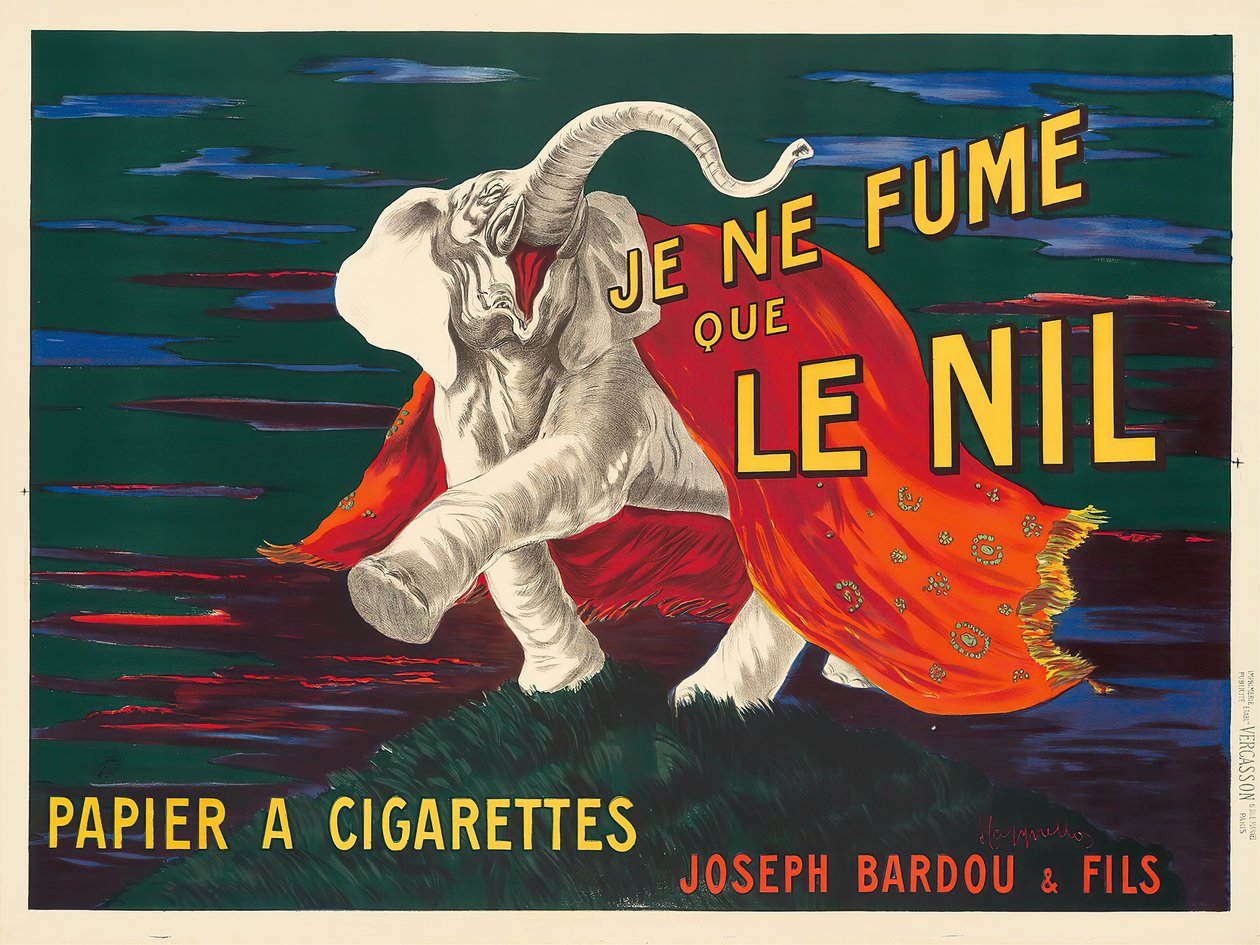 Palę tylko Nil, 1912. autorstwa Leonetto Cappiello