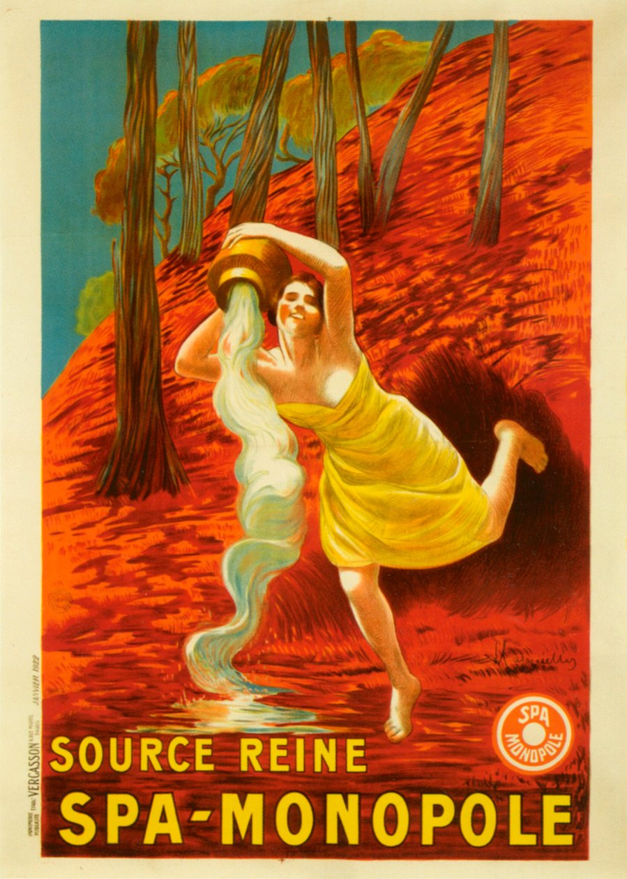 Źródło Reine Spa Monopole autorstwa Leonetto Cappiello