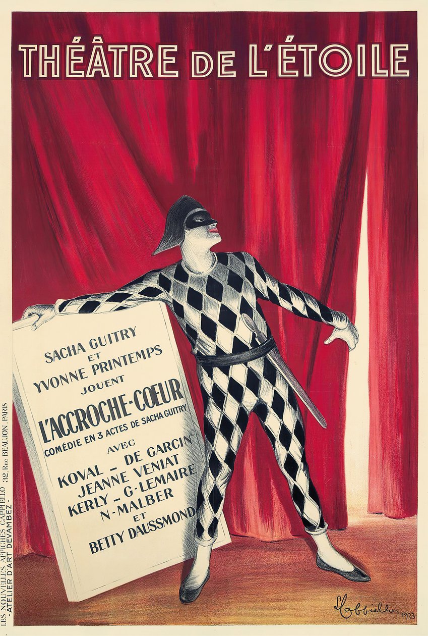 Teatr Gwiezdny, 1923. autorstwa Leonetto Cappiello