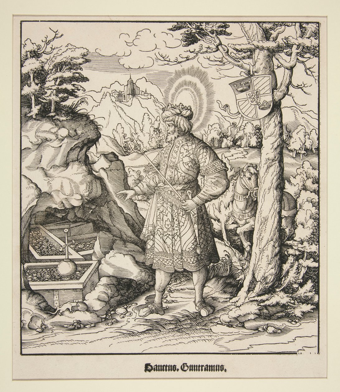 Święty Guntramus autorstwa Leonhard Beck