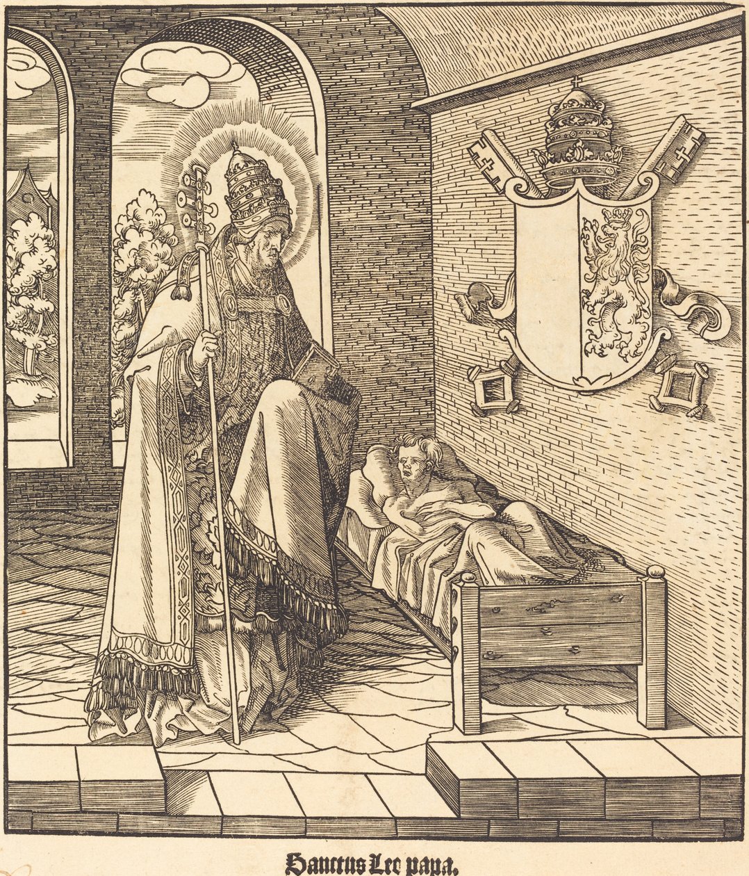 Święty Leon (Papież Leon IX) autorstwa Leonhard Beck