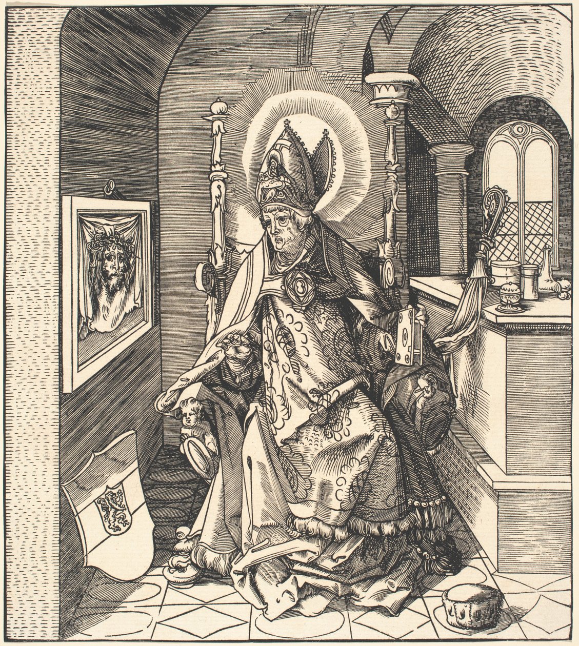 Święty Remigiusz autorstwa Leonhard Beck