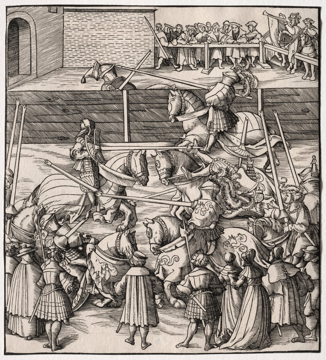 Sztuka potyczki i przechylania, 1513-1518. autorstwa Leonhard Beck