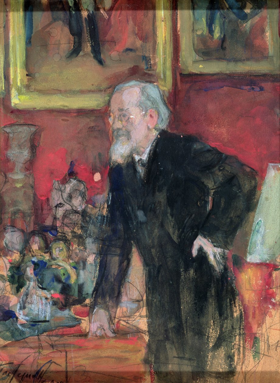 Prawo do V.O. Klyuchevsky (1841-1911) 1908 autorstwa Leonid Osipovic Pasternak