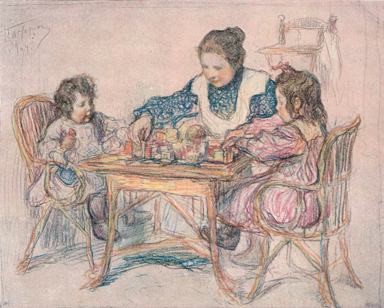 Rysunek Leonida Pasternaka, 1904, 1906 autorstwa Leonid Osipovic Pasternak