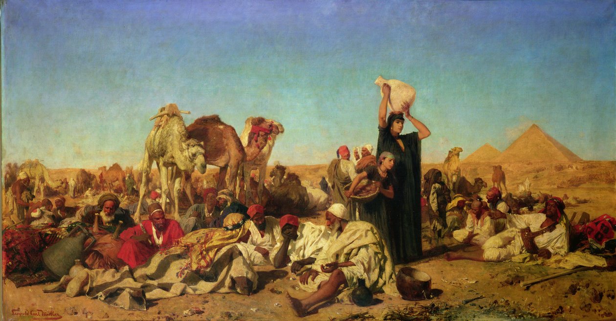 Obóz Egipski autorstwa Leopold Muller