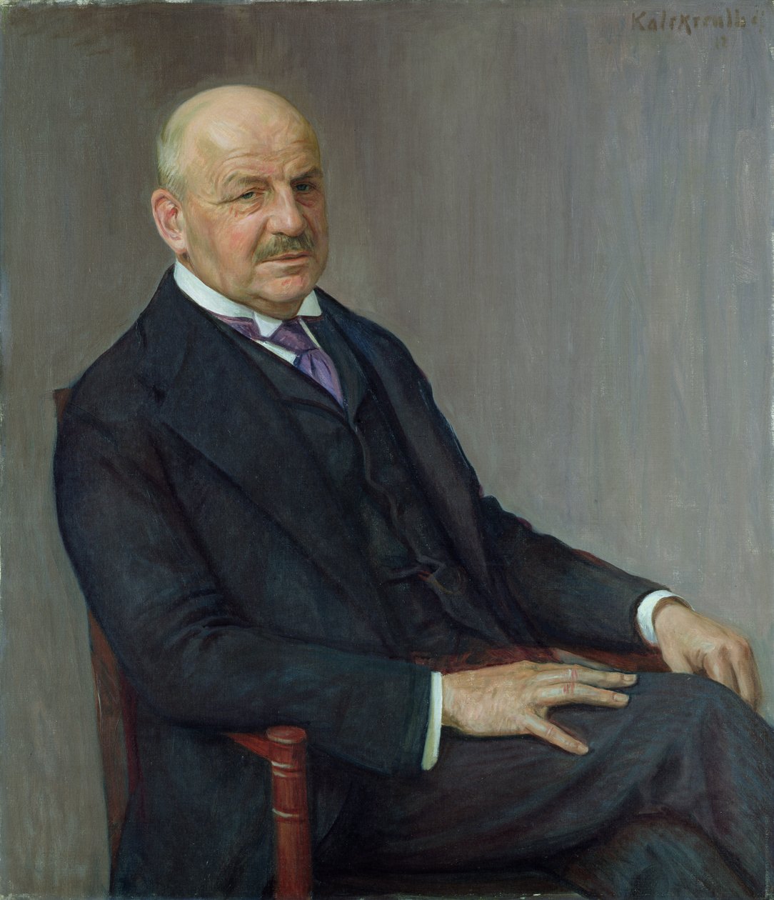 Portret Alfreda Lichtwarka (1852-1914) 1912 autorstwa Leopold Karl Walter von Kalckreuth