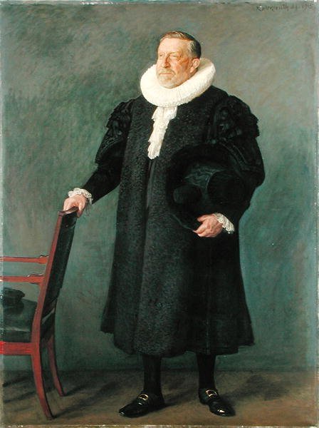 Burmistrz miasta Max Predoehl, 1915 r. autorstwa Leopold Karl Walter von Kalckreuth