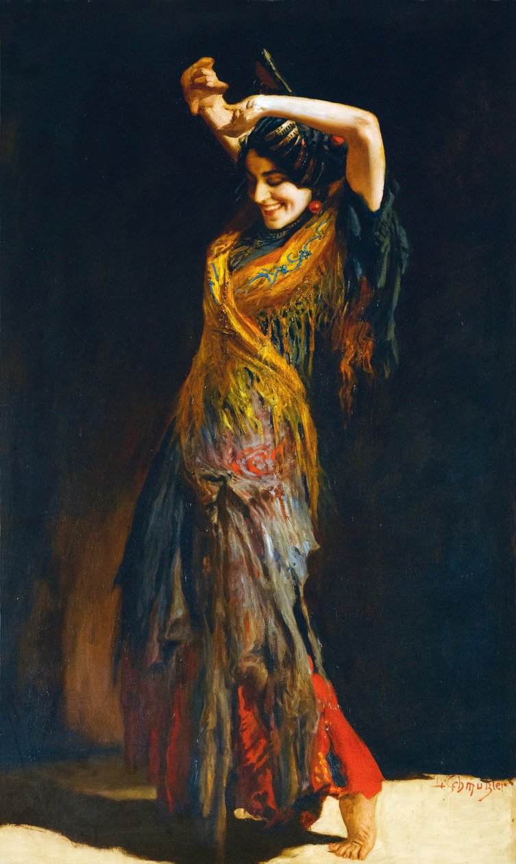 Tancerka flamenco autorstwa Leopold Schmutzler