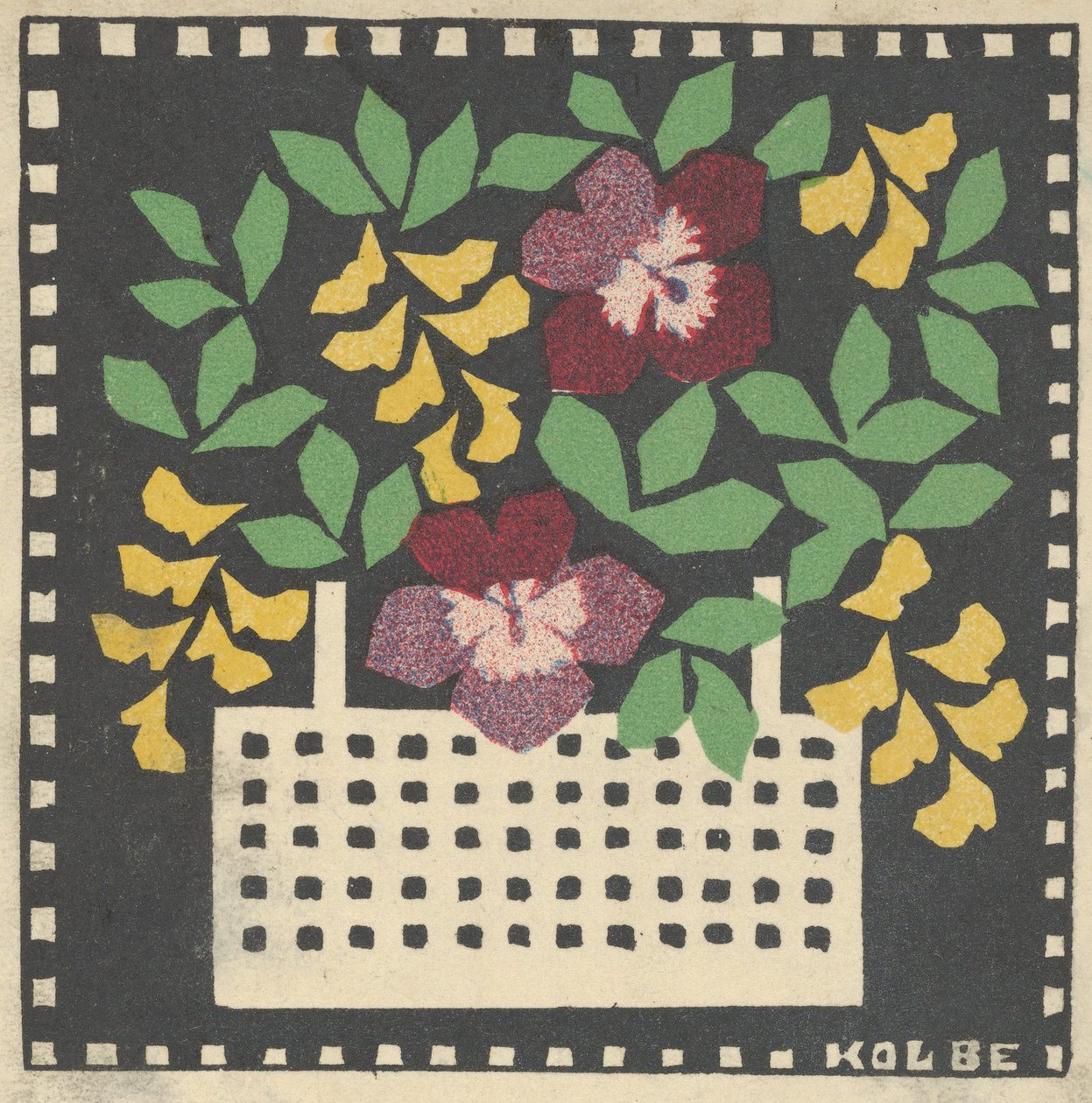 Kosz kwiatów, 1907. autorstwa Leopoldine Kolbe