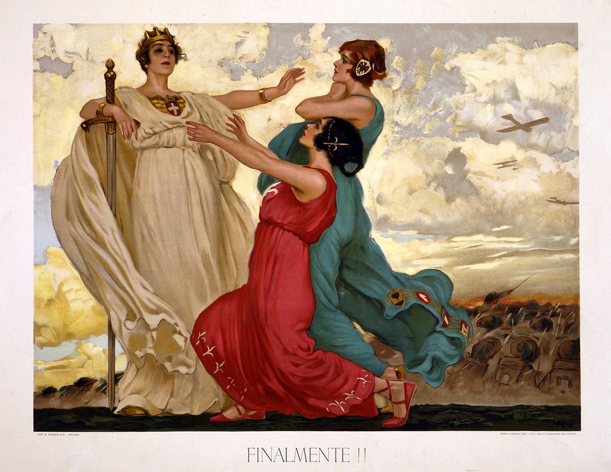 Wreszcie!, 1918 autorstwa Leopoldo Metlicovich