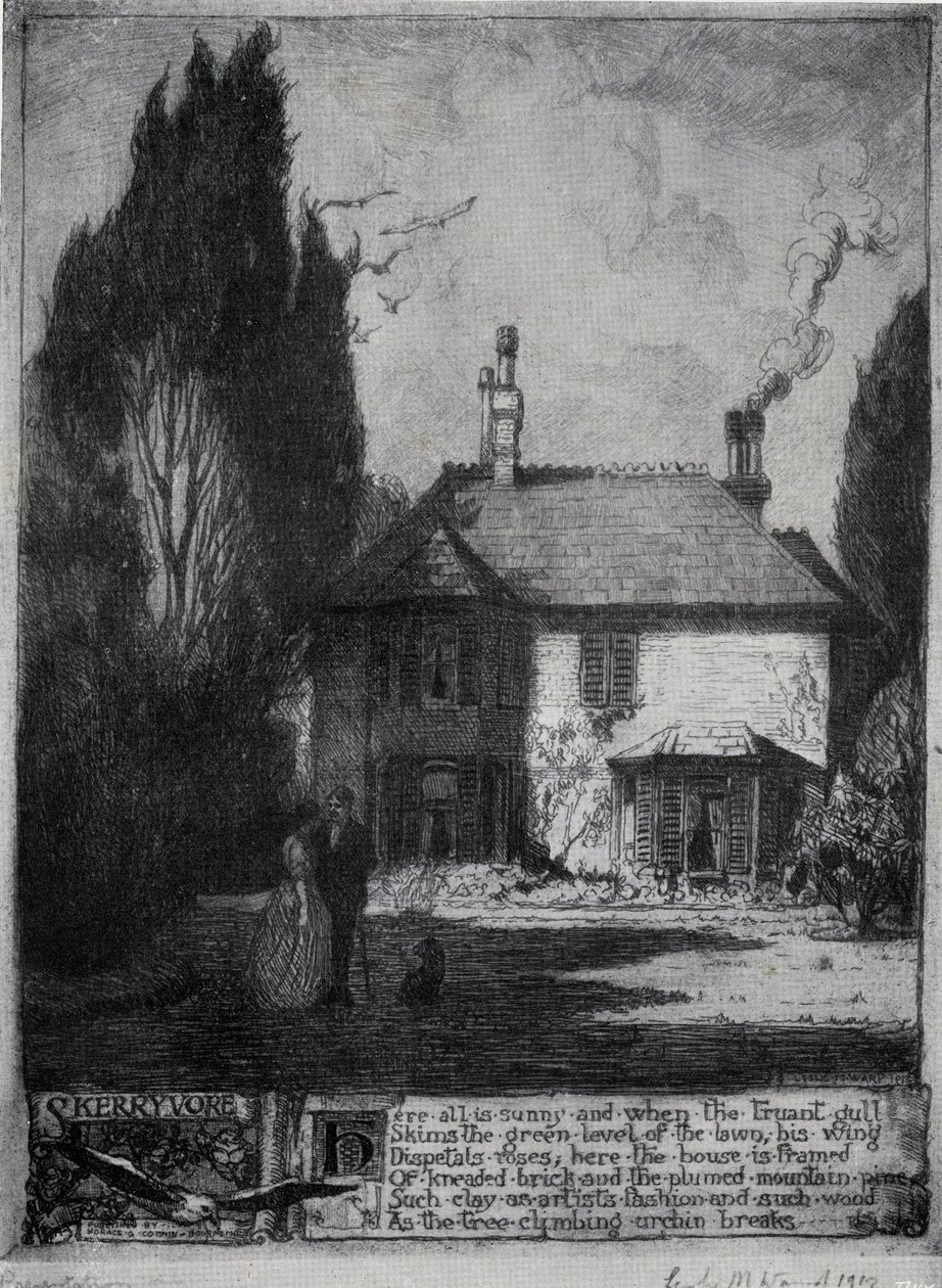 Skerryvore", Bournemouth, Dorset, Anglia, 1912 r. autorstwa Leslie Matthew Ward