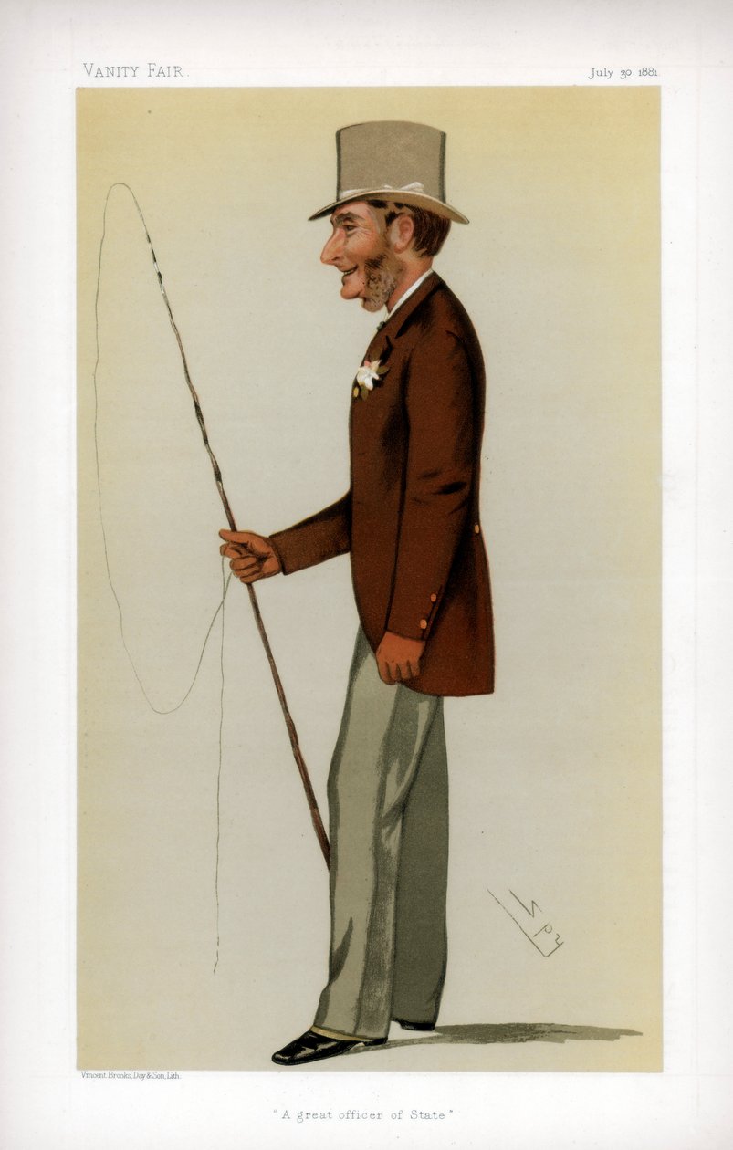 Wielki Oficer Stanowy, 1881 r. autorstwa Leslie Matthew Ward