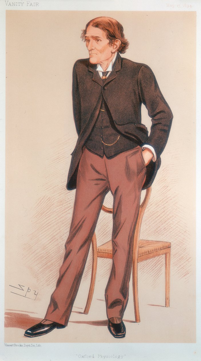 John Scott Burdon-Sanderson, brytyjski fizjolog, 1894 autorstwa Leslie Matthew Ward