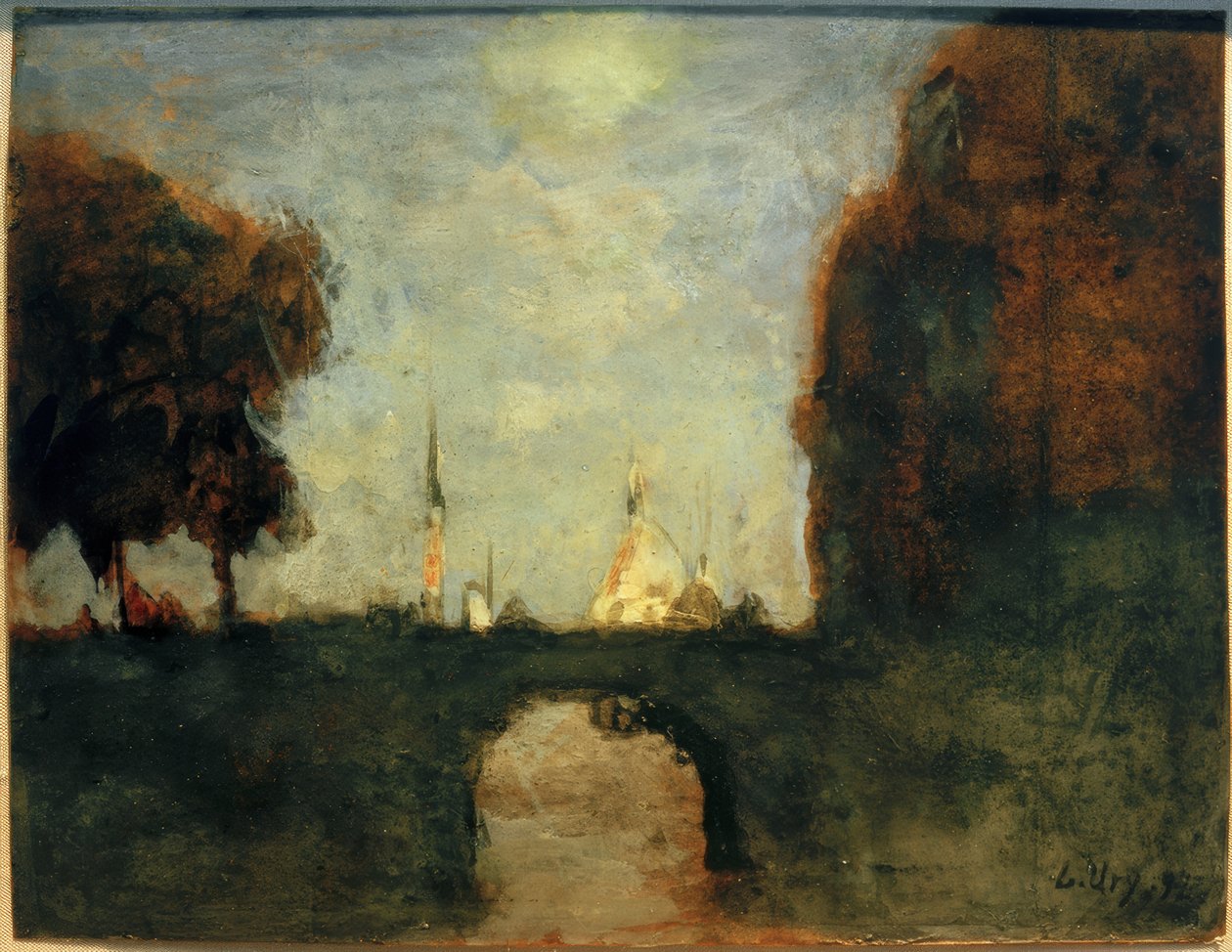 Miasto w świetle księżyca autorstwa Lesser Ury