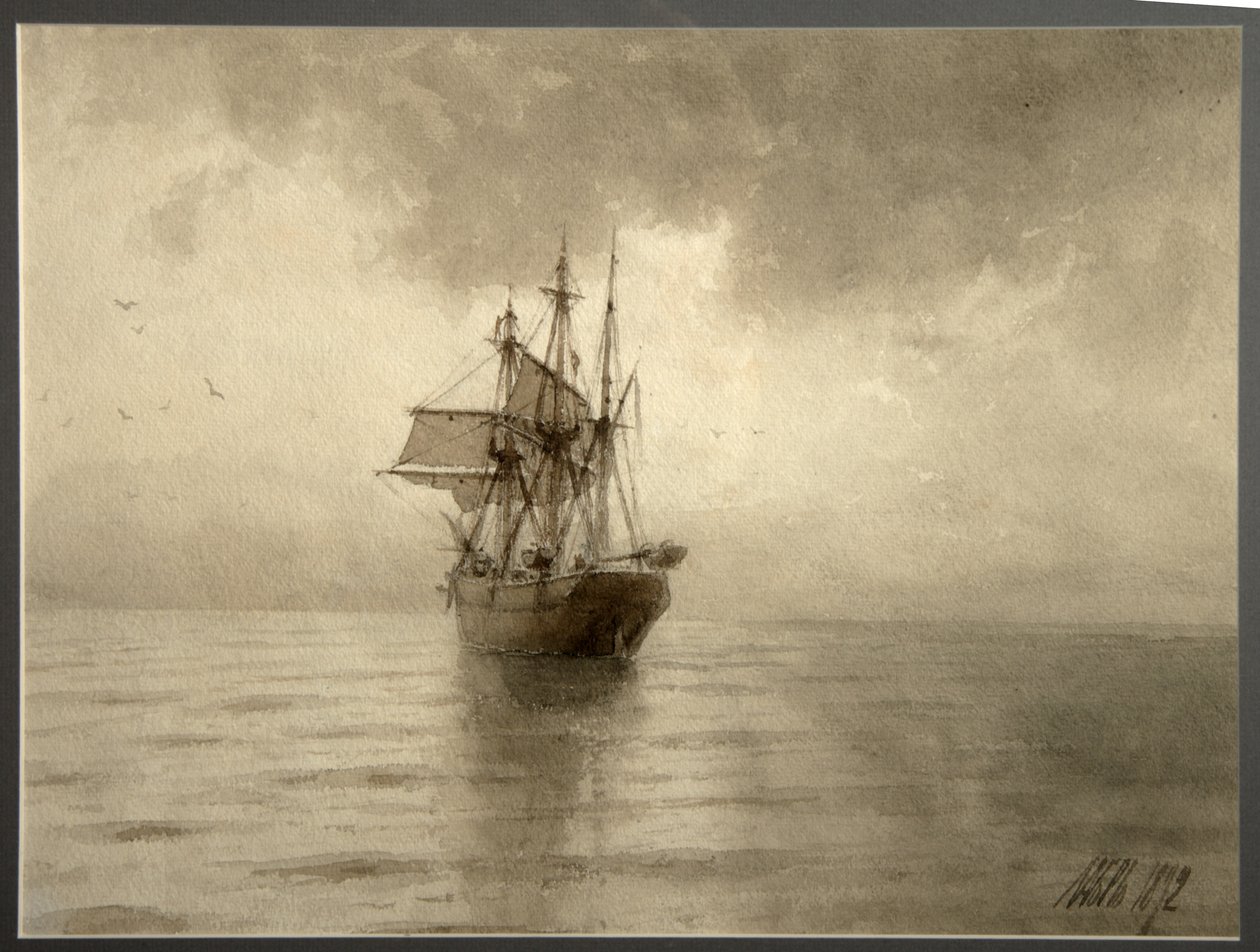 Żaglowiec, 1892 autorstwa Lev Felixovich Lagorio