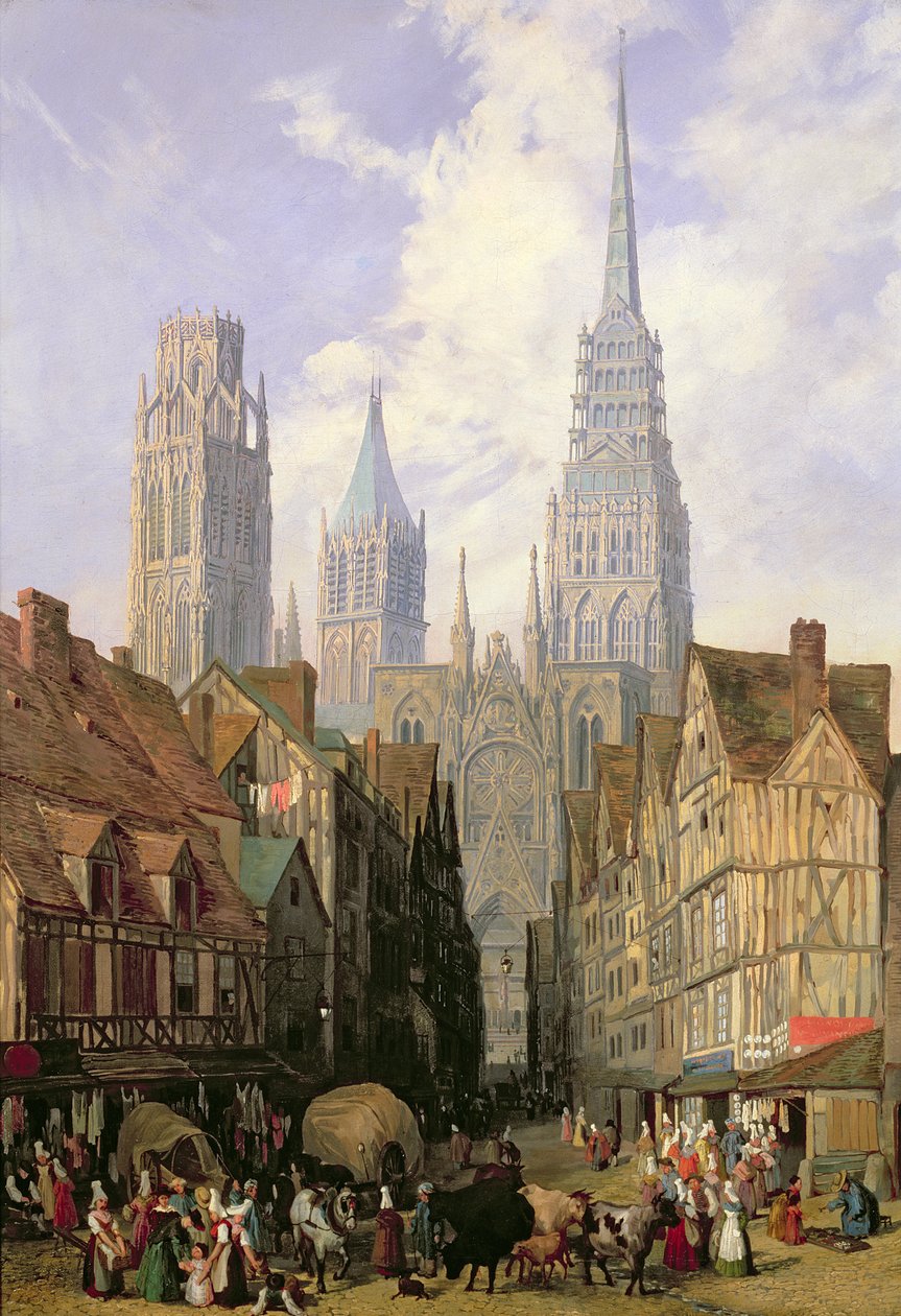 Katedra w Rouen autorstwa Lewis John Wood