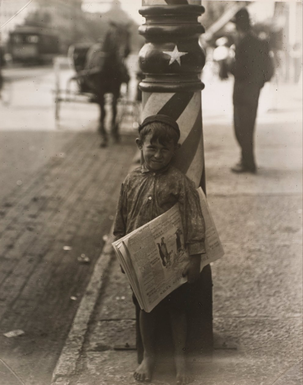 Mała golarka, Indianapolis autorstwa Lewis Wickes Hine